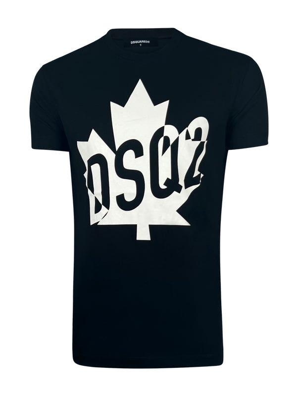 Dsquared2 leaf logo t shirt deals